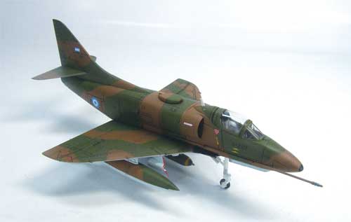 A-4 Skyhawk model airplane of Mariano Velasco's jet fighter