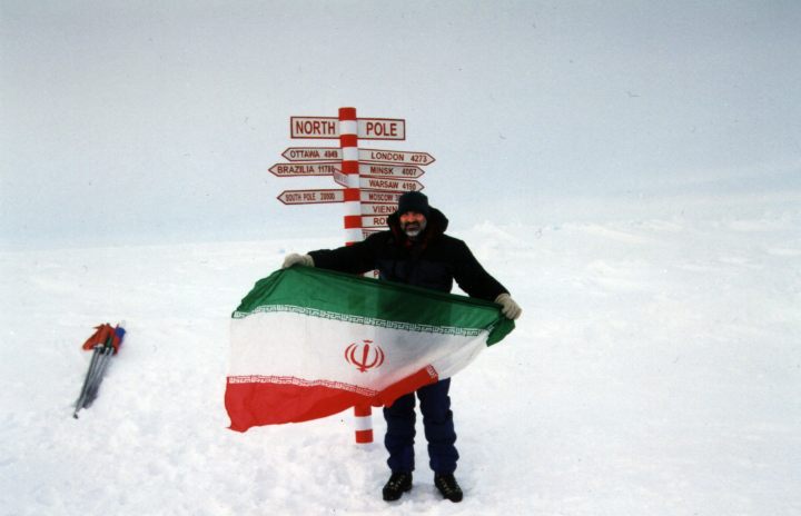 Siamak Hatami, the first person from Iran to visit the North Pole.