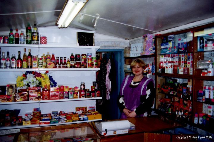 Inside a shop in khatanga