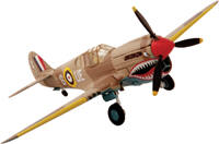 P-40 Warhawk WW2 Fighter Airplane, Famous for being the Flying Tigers