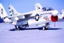 This is what the a7 corsair II looked like at NAS Lemoore, California