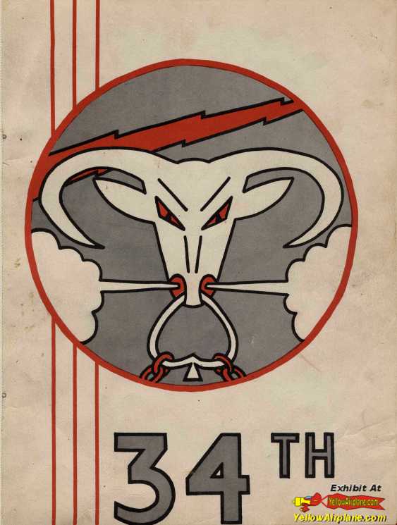 Picture of the 34th Fighter Squadron Emblem on the Emblem Cover, WW2