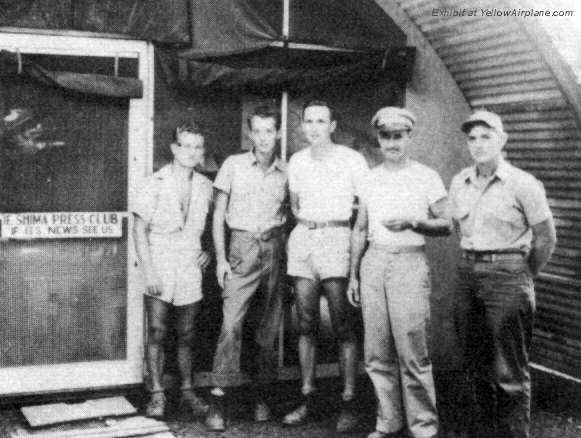Picture of the Press Club on the island of Ie Shima in WW2