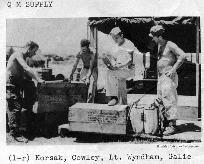 Supply Section in the 34th Fighter Squadron on Ie Shima WWII