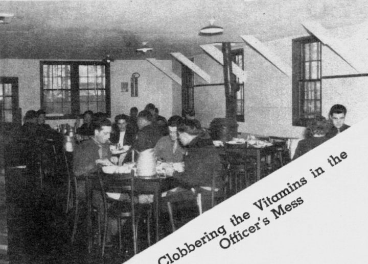 Photo, Inside of the Officers Mess at Bluethenthal Field North Carolina