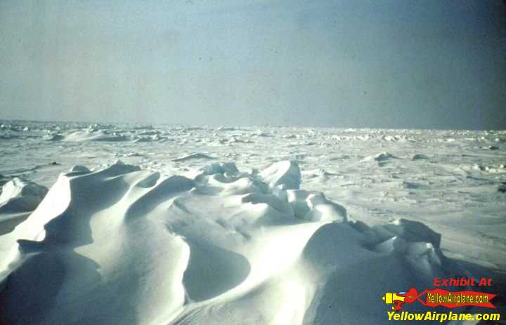 A pressure ridge on the North Pole Ice cap