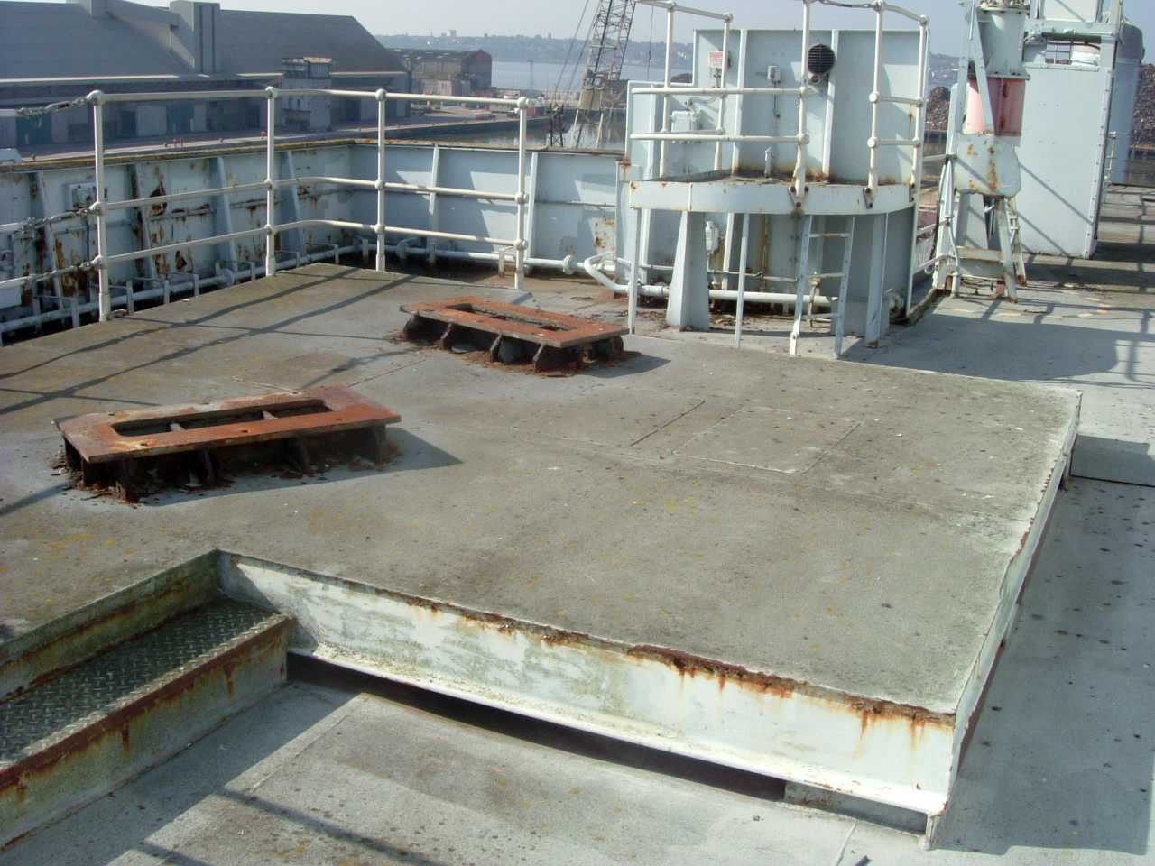 Another picture of the Bofors Gun Mount on the HMS Intrepid