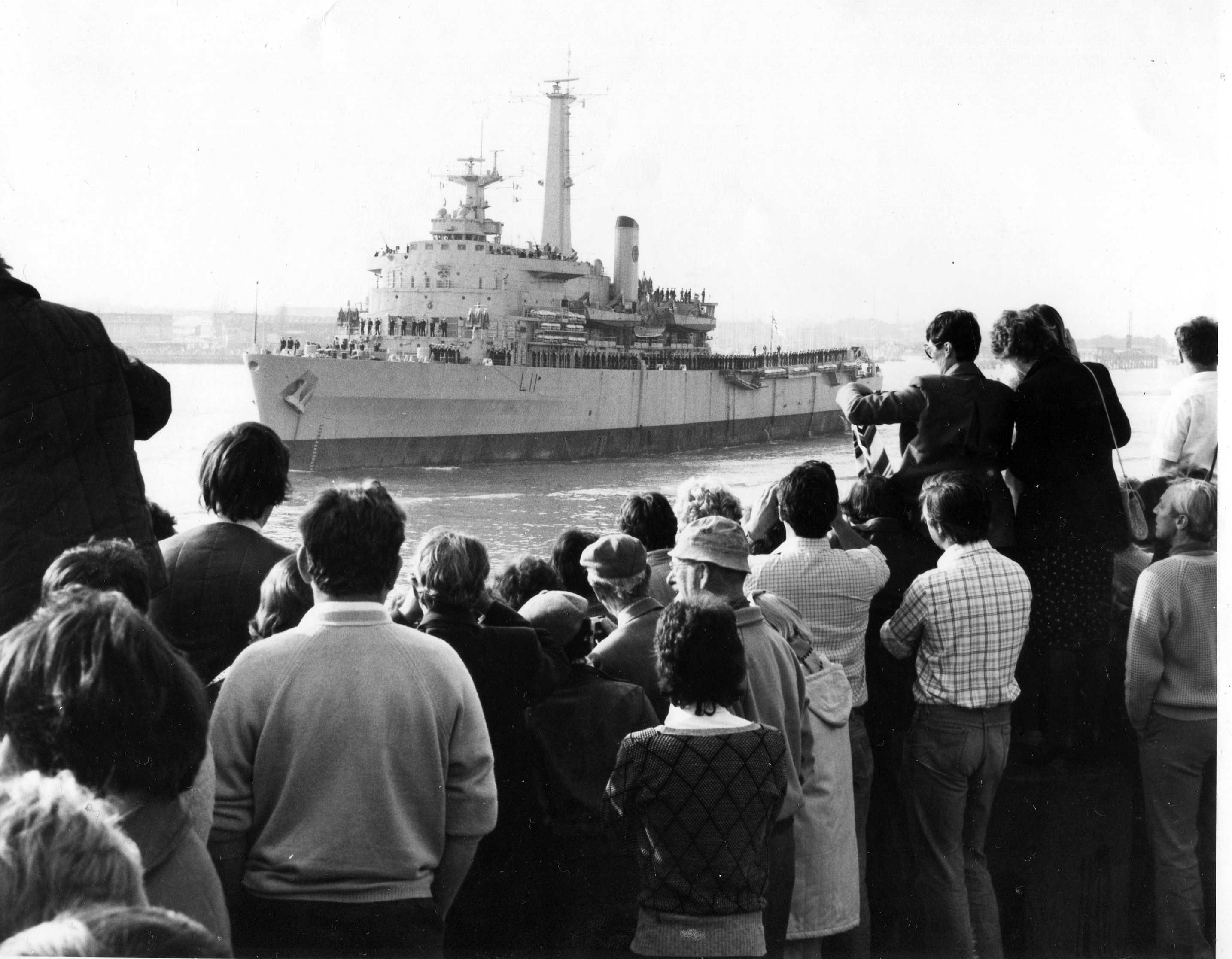 HMS Intrepid Leaving Portsmouth