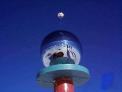 first Hot Air balloon flies over the South Pole. Click on Photo for larger view