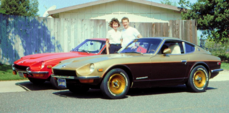 This is a1971 Datsun 240Z on the Right and a 1973 240Z on the Left