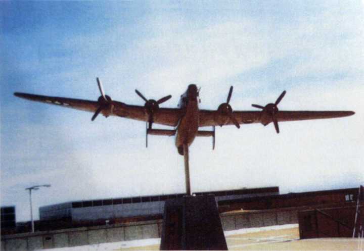 Picture of a B-24 Liberator on display in front of the United States Air Force Academy, Colorado Springs, Colorado.