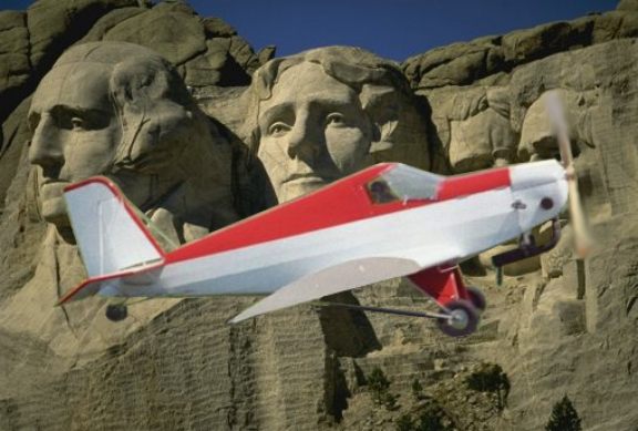 Lester flies to Mt. Rushmore