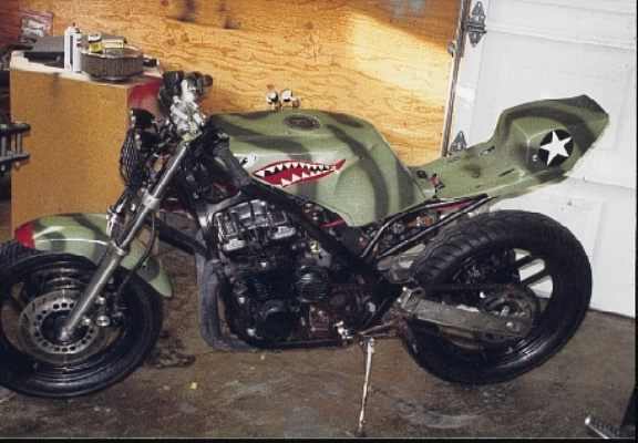 kawasaki with a p40 paint job