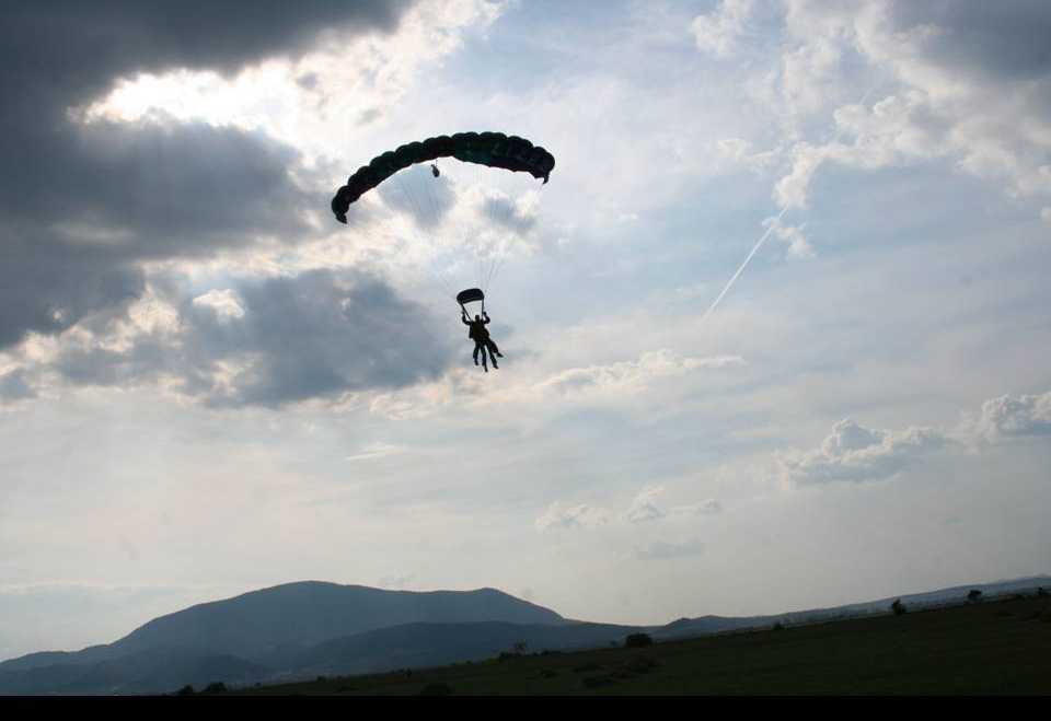 The Parachute is open and Diana is nearing the ground, back from the heavens and back in Romania