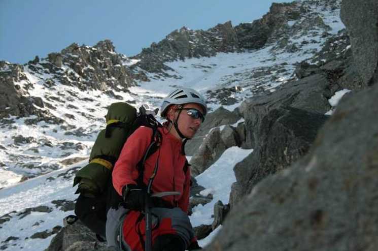 Now the real effort starts as Diana climbs Mount Blanc Romania