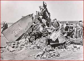 Gary Powers' crashed U2 Airplane