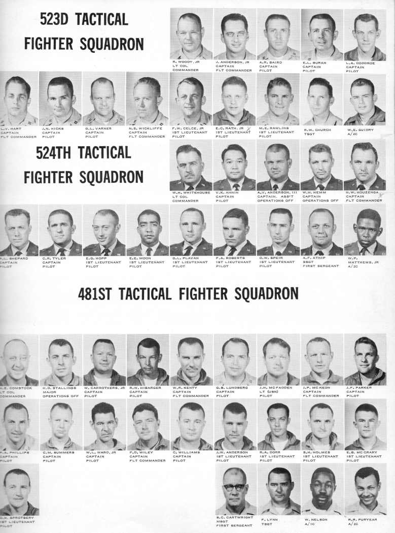 Photo of the 481st Fighter Squadron Officers from Pete Byam