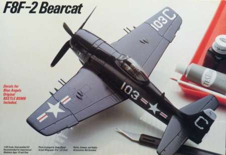 F8F-2 Bearcat WW2 Fighter Aircraft by Testors