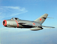 MiG-15 Fagot Russian Korean War Jet Fighter Airplane.