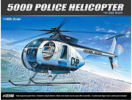 Hughes 500 CHP Helicopter Academy Model Kit