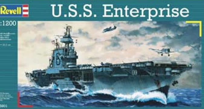 USS Enterprise CV-6 Plastic Model Ship by Revell