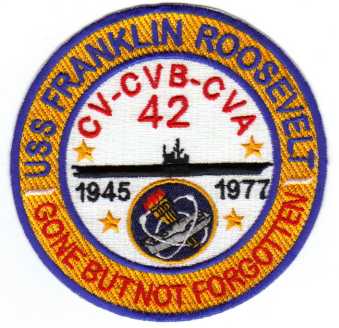 Gone but Not Forgetten, USS Franklin Roosevelt Patch