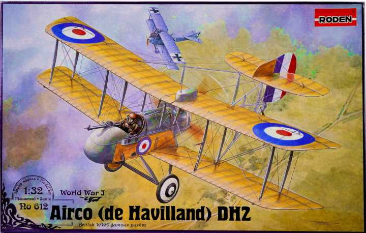 Airco (de Havilland) DH2 model airplane by Roden