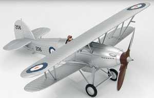 Post WW1 Hawker Fury Mk.1 1931 Biplane Models