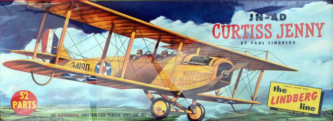 Curtiss JN-4 Jenny Model Airplane by the Lindberg Line