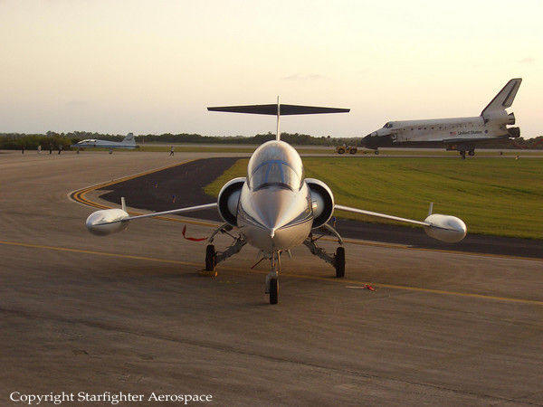 Front View of an F-104 Starfighter.