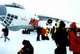 Ilyushin 76 on the South Pole