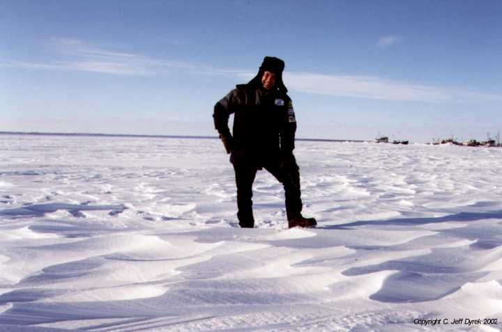 C. Jeff Dyrek, standing on the Khatanga River