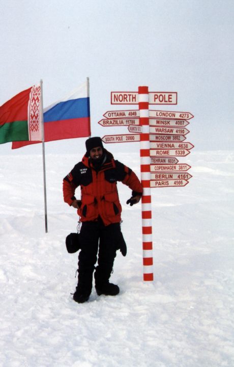 Anand on the North Pole