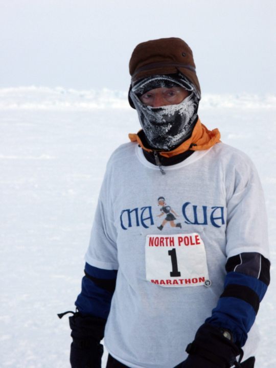Andrey Chirko is getting ready fro his great run around the world on the North Pole