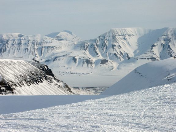 A White Mountain Picture on Spitsbergen.