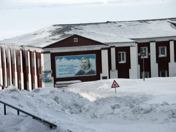 Russian restaurant and bar in Barentsburg.