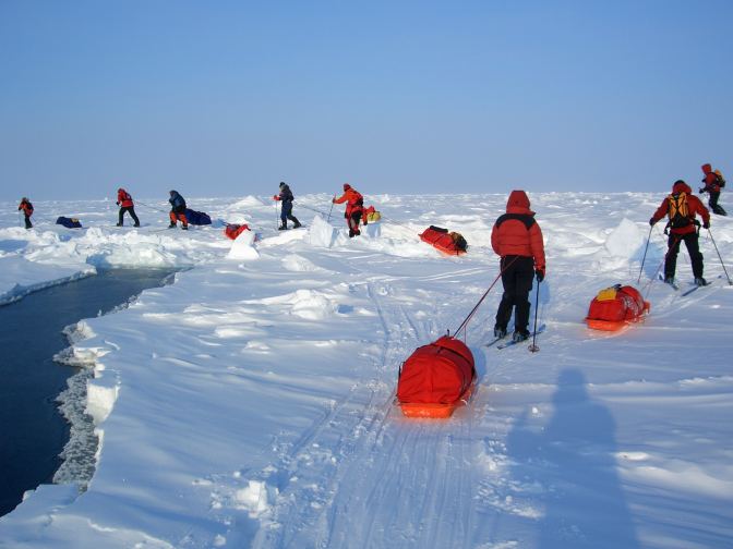 Good North Pole Weather gives these skiers the edge