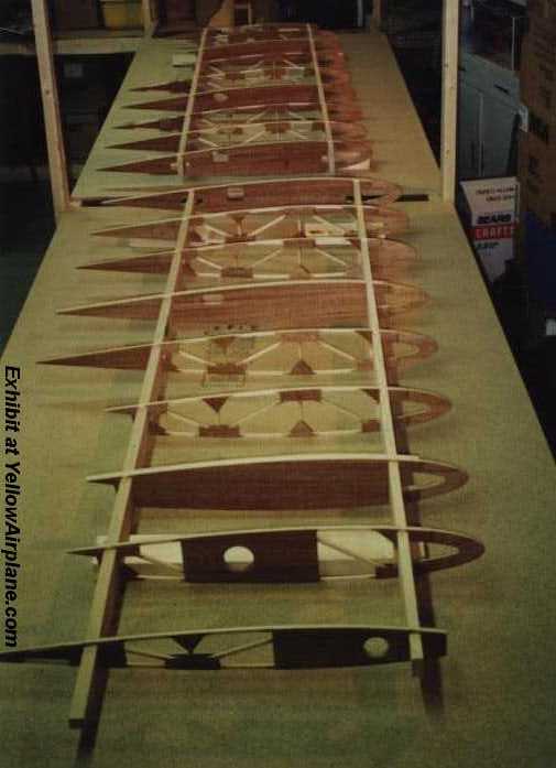 A Picture of the Pitts Airplae Wing Spars and Ribs Assembled.