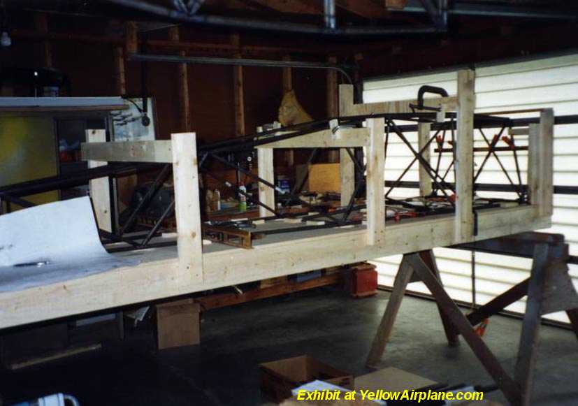 Picture of a Pitts Fuselage Welding Jig used for the Aircrafts Airframe Alignment.