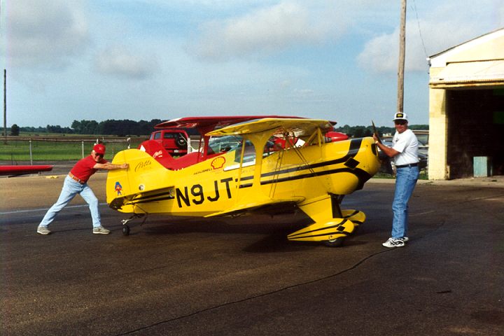 Jim Klick and his Pitts Aerobatic Airplane.