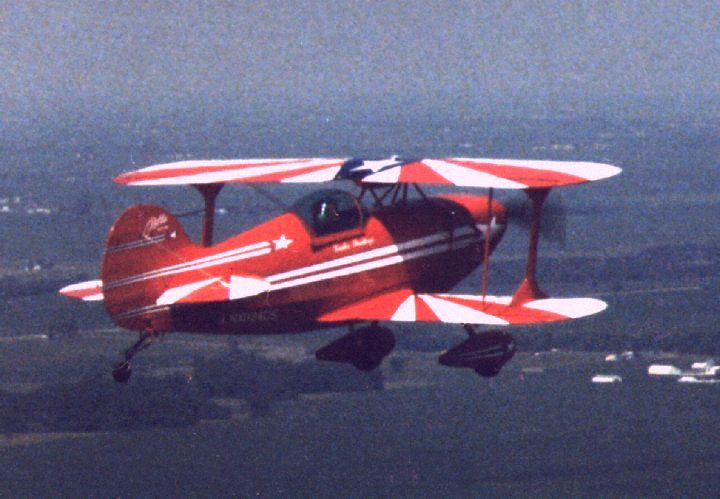 Carlos Santiago Flying his Pitts Aircraft over Western Illinois.