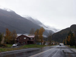 Heading north out of town from Valdez Alaska, Beautiful Mountains