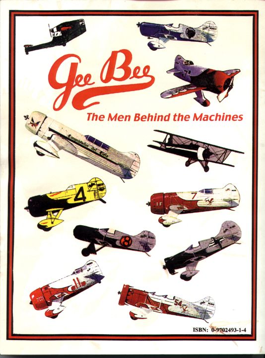 historic aviation of the gee bee airplane company can be seen on this back cover of the book farmers take flight