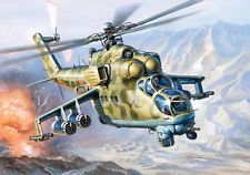 Russian Mil-24 Plastic Helicopter Model Kit