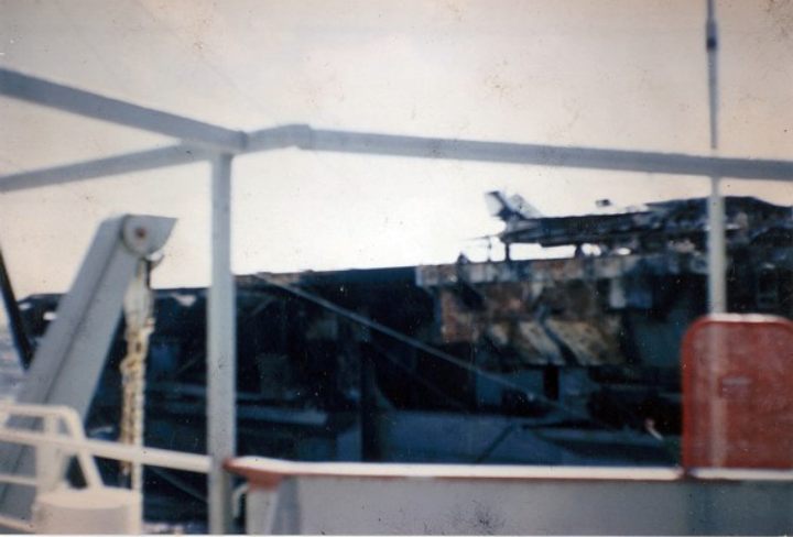 Here's some photos of the fire on the USS Forrestal in 1967, The Aircraft Carrier took a lot of damage