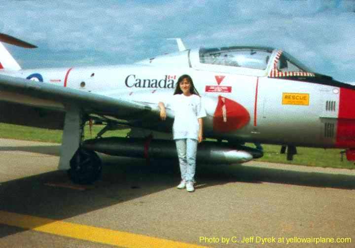 A Canadian Air Force jet trainer